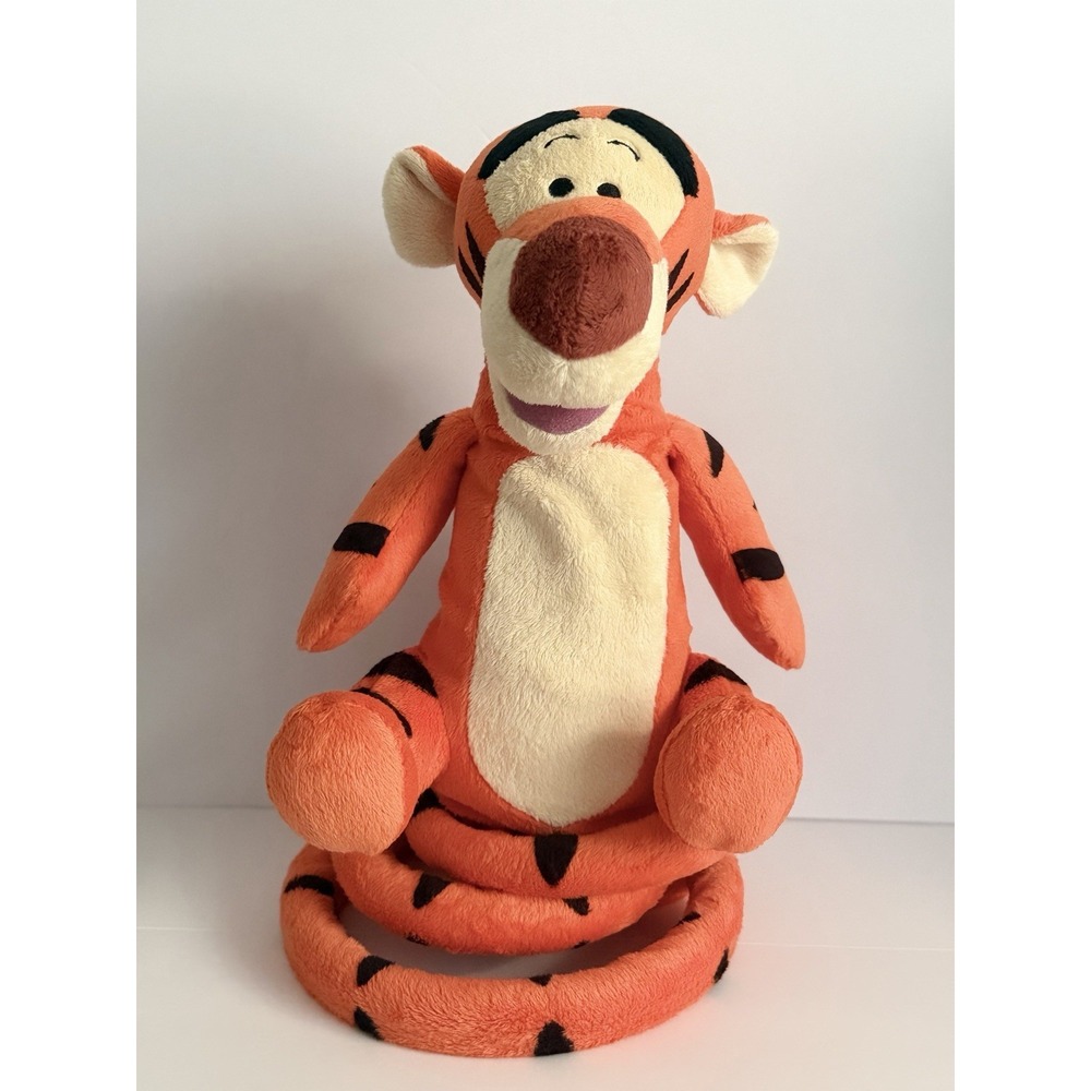 Vintage Fisher-Price Disney, 2005 Turbo Tail Tigger, Bounces,Sings & Talks,WORKS
